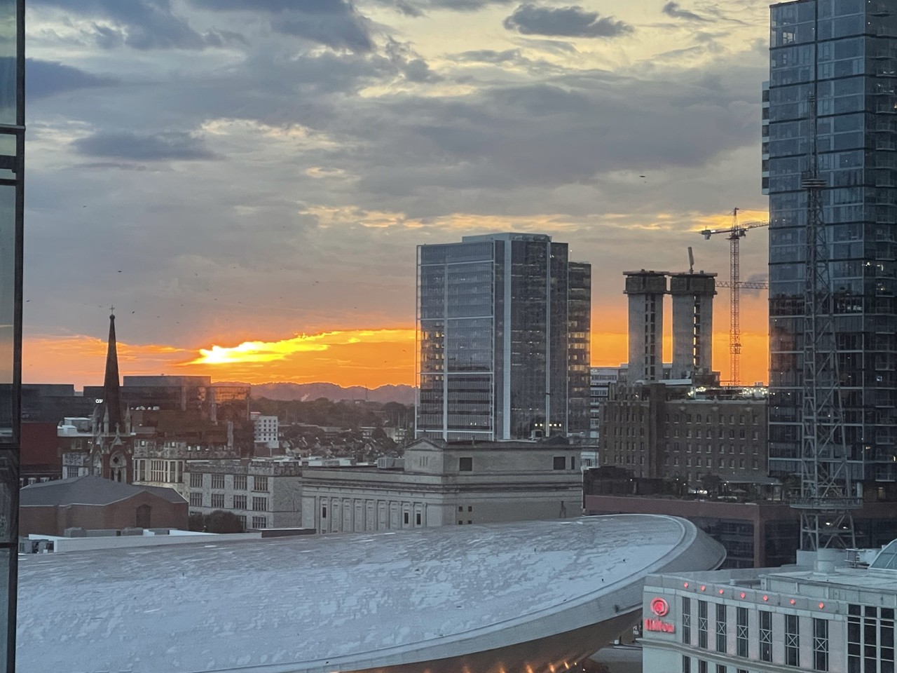 Nashville in the snow